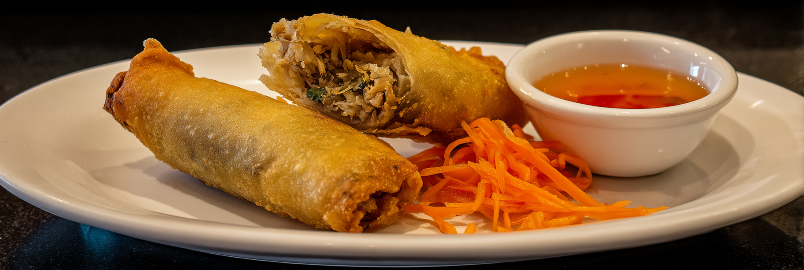 A perfect deep-fried spring roll is crispy on the outside, warm in the heart, and unforgettable in every bite.